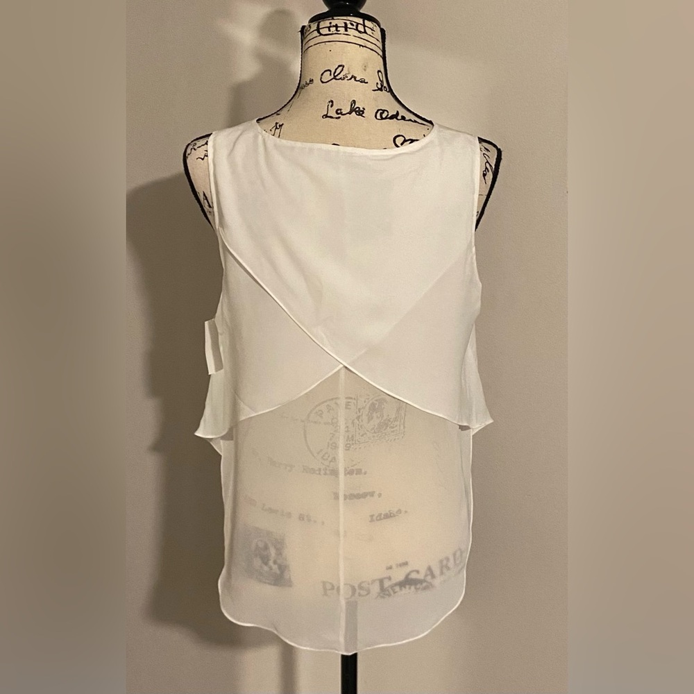 NWT 1.STATE Sleeveless Crossover Back Layer Top